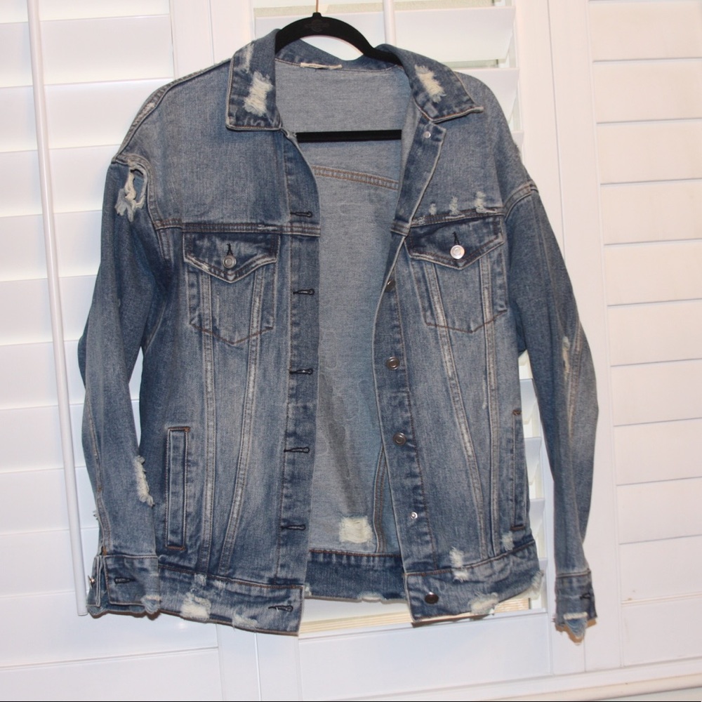 cool stylish jean jacket!(: